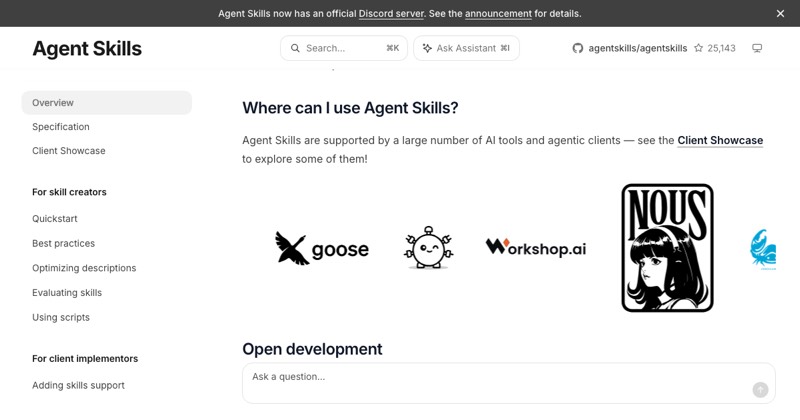 Agent Skills, מסך 3