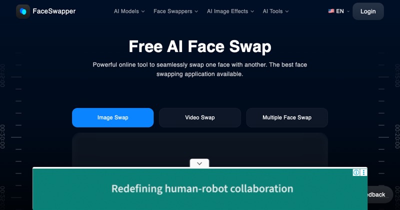 צילום מסך של AI Face Swap