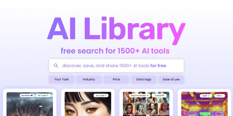 צילום מסך של AI Library