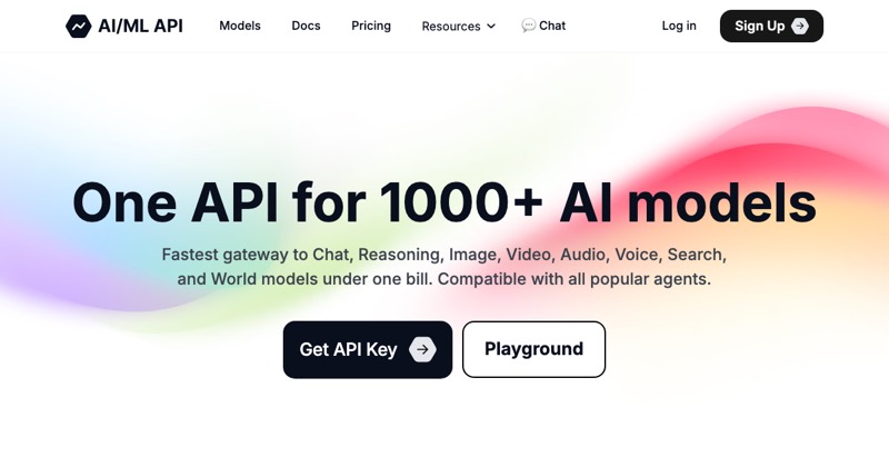 צילום מסך של AI/ML API