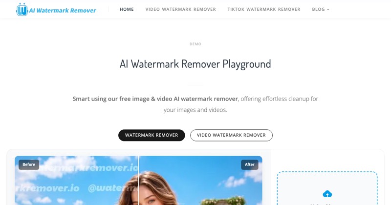 AI Watermark Remover, מסך 2