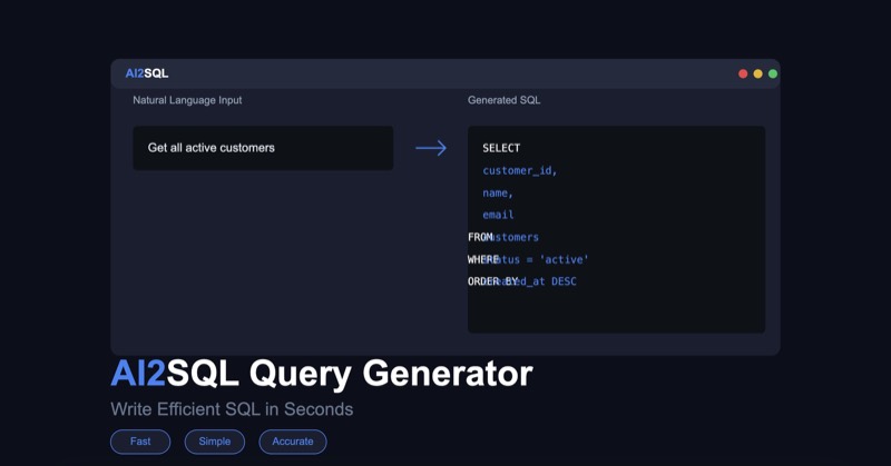 צילום מסך של AI2sql