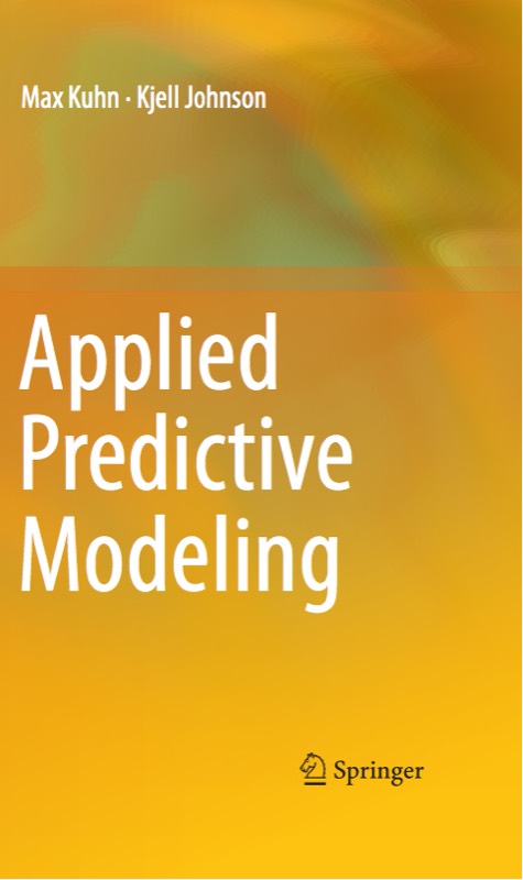 צילום מסך של Applied Predictive Modeling by Max Kuhn and Kjell Johnson