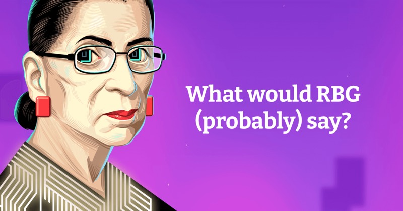 צילום מסך של Ask RBG