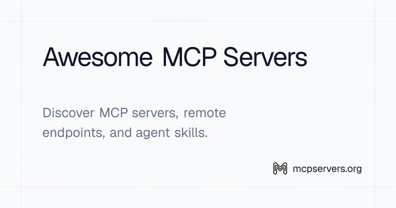 צילום מסך של Awesome MCP Servers