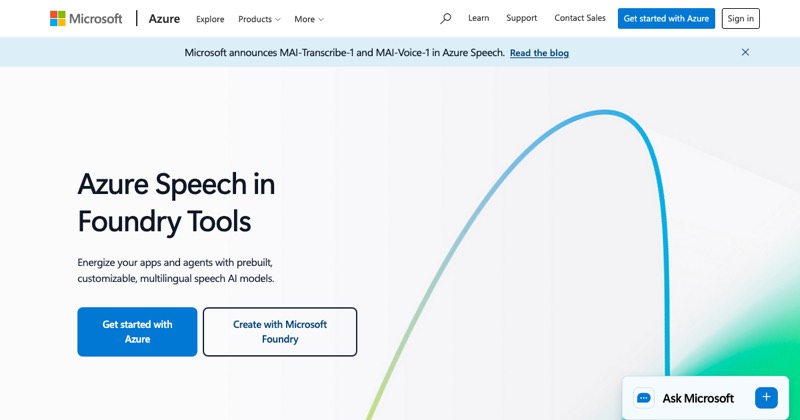 צילום מסך של Azure AI