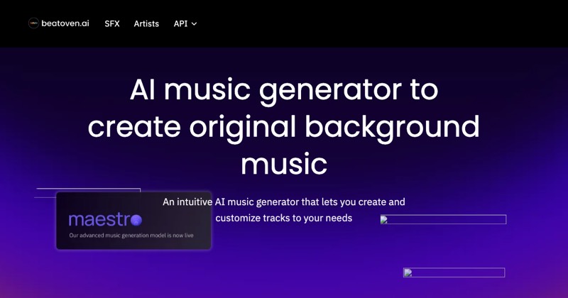 Beatoven.ai, מסך 2
