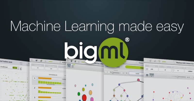 צילום מסך של BigML