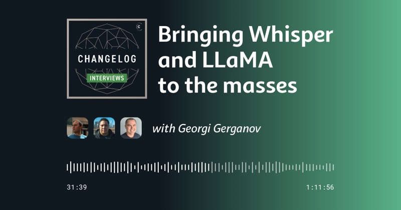 צילום מסך של Bringing Whisper and LLaMA to the masses