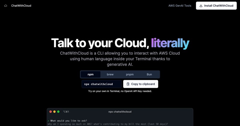 ChatWithCloud, מסך 3