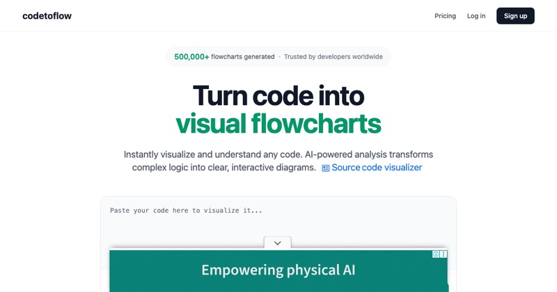 צילום מסך של Code to Flow