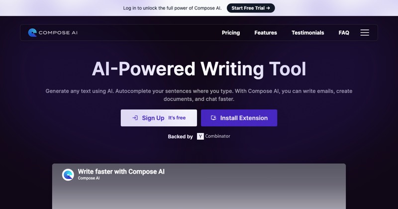 צילום מסך של Compose AI