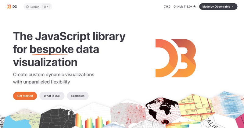 צילום מסך של D3.js
