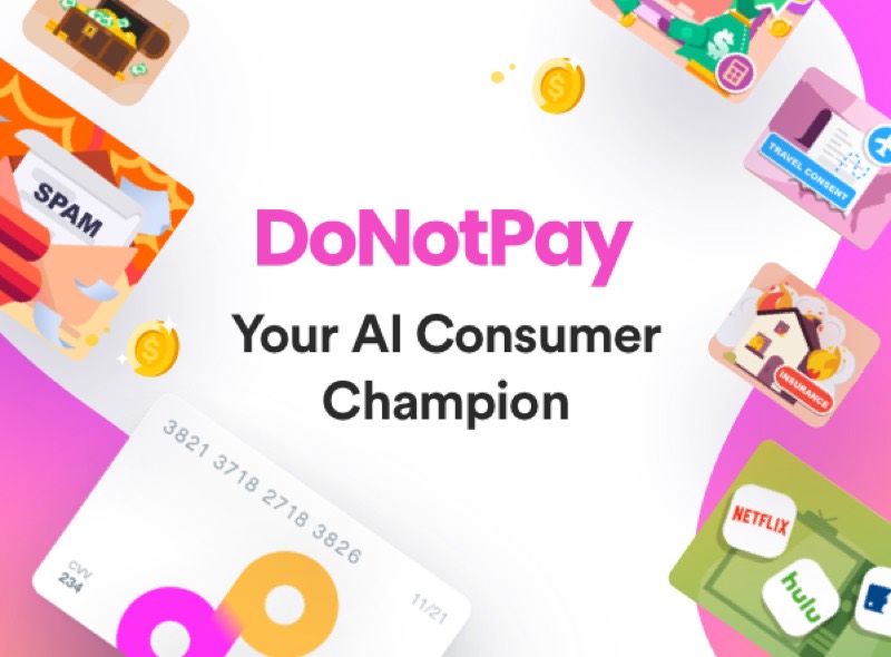 צילום מסך של DoNotPay