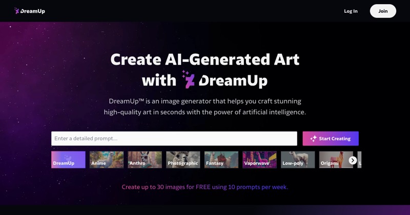 צילום מסך של DreamUp