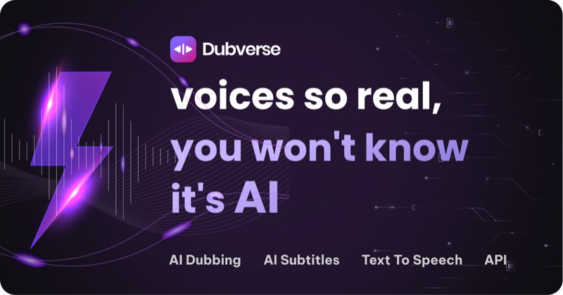 צילום מסך של Dubverse.ai