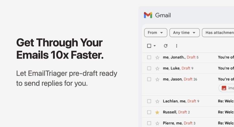 צילום מסך של EmailTriager