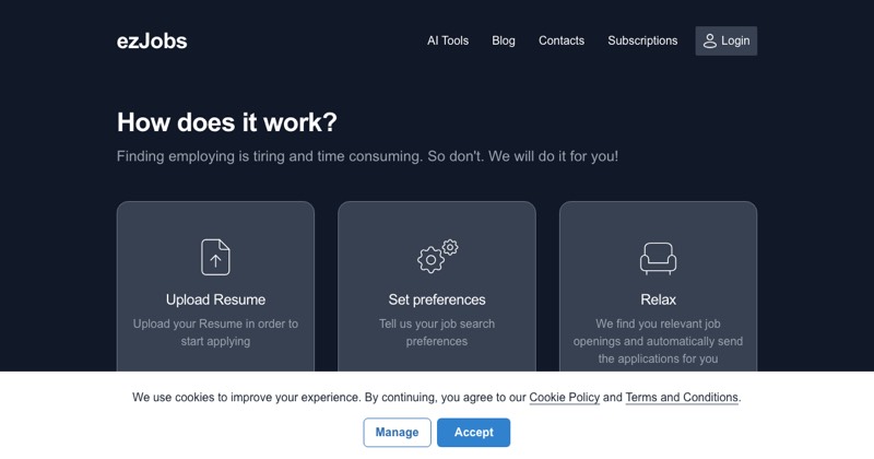 ezJobs, מסך 2