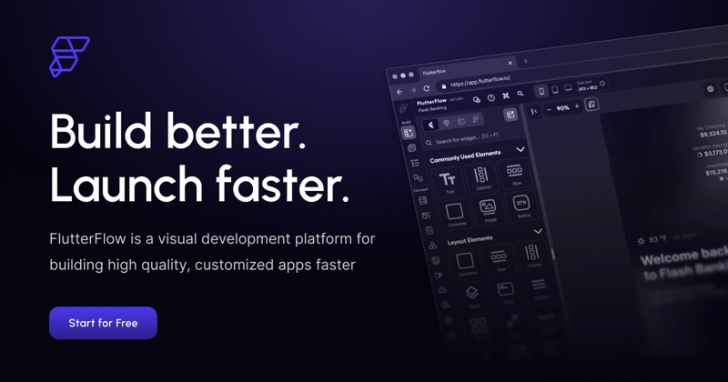 צילום מסך של FlutterFlow