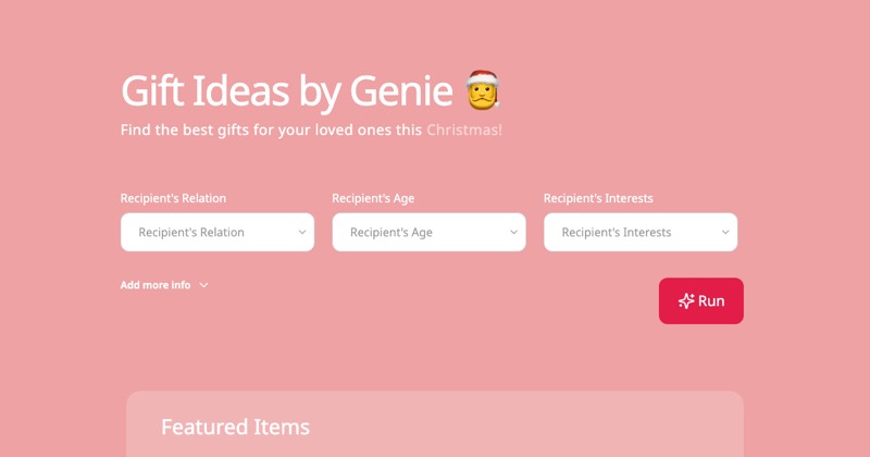 צילום מסך של Gifts Genie