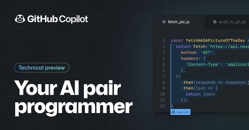 צילום מסך של GitHub Copilot