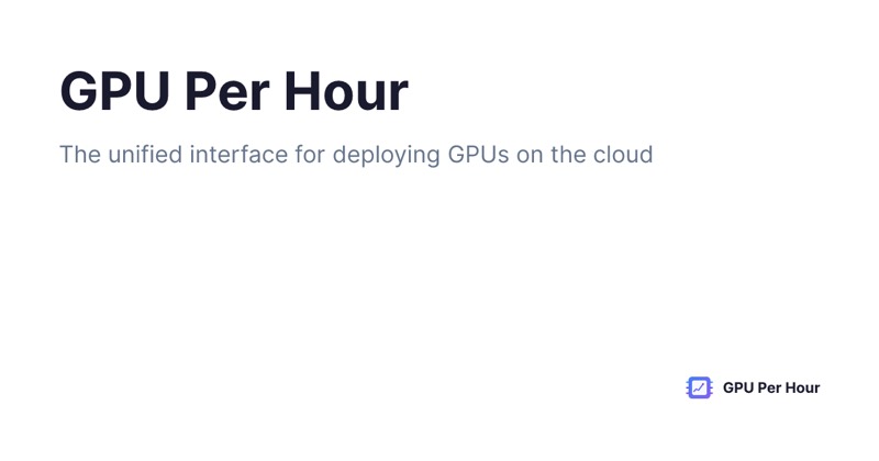 צילום מסך של GPU Per Hour