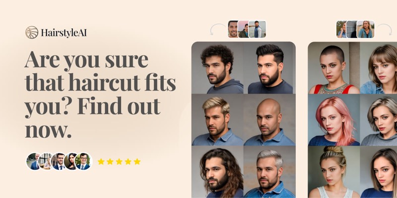 צילום מסך של HairstyleAI