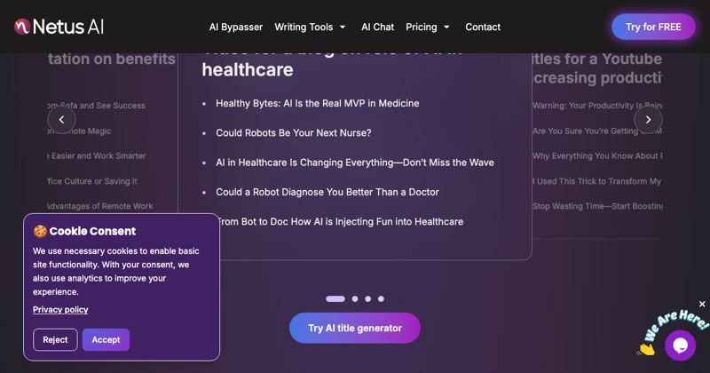 Headlinesai.pro, מסך 3