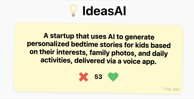 צילום מסך של Ideasai