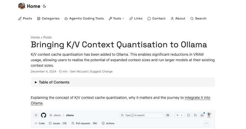 צילום מסך של K/V Cache Quantization