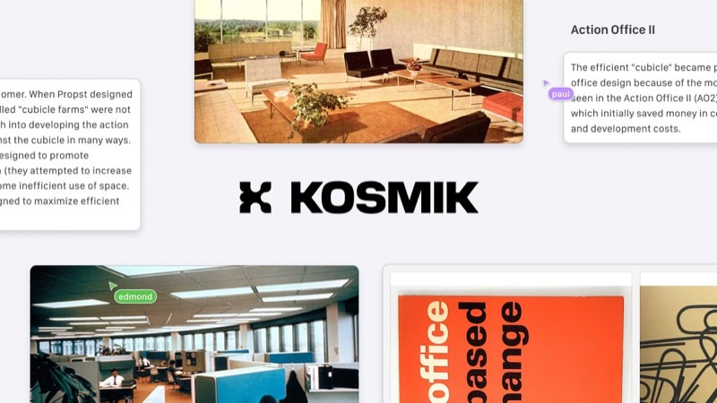 צילום מסך של Kosmik