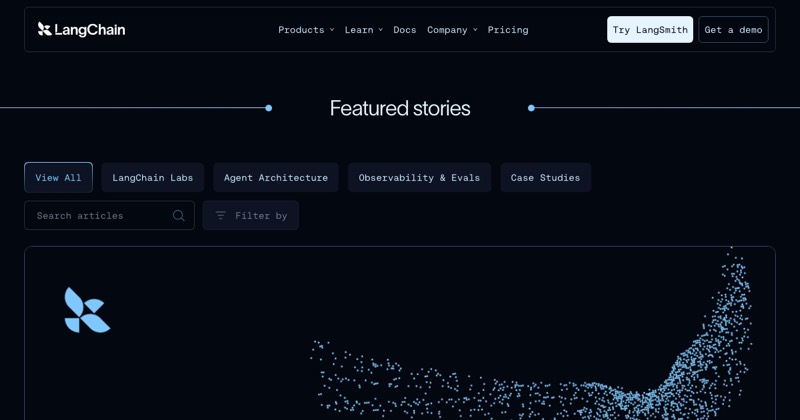 צילום מסך של Langchain Blog