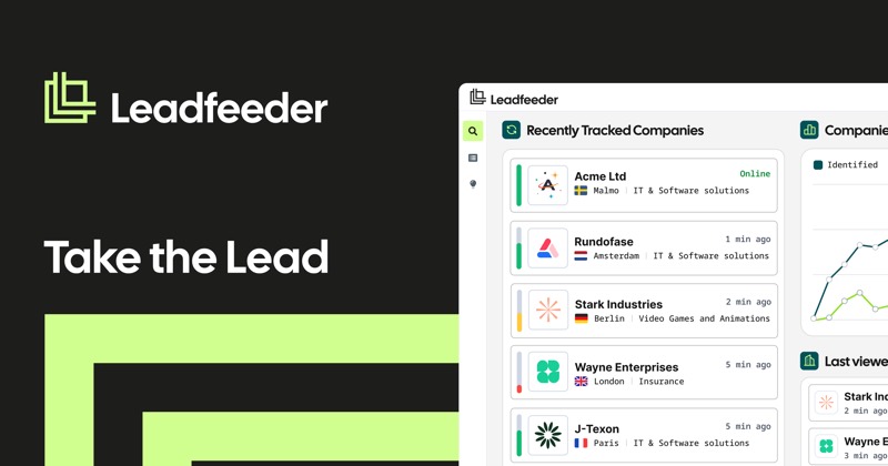 צילום מסך של Leadfeeder