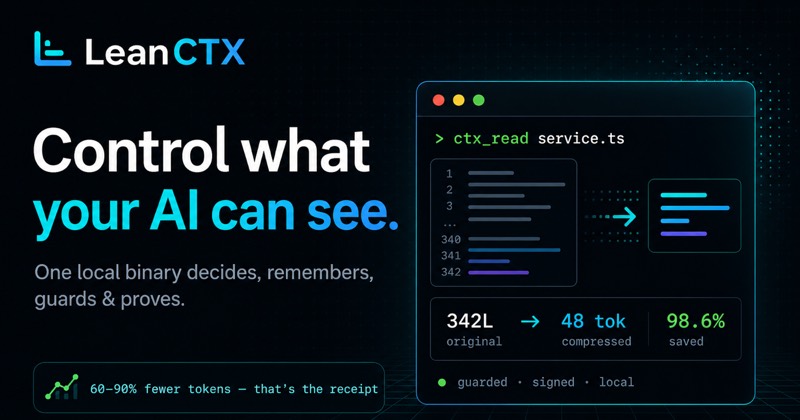 צילום מסך של lean-ctx