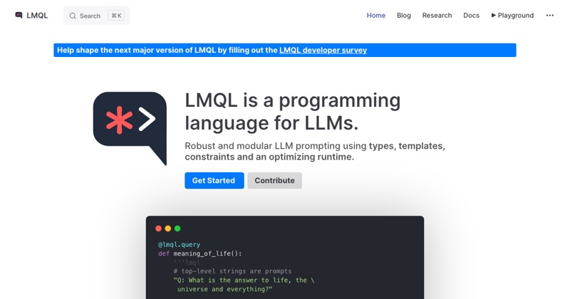 צילום מסך של LMQL