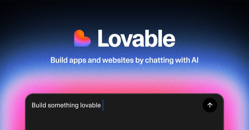 צילום מסך של Lovable