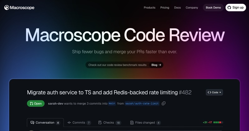 צילום מסך של Macroscope