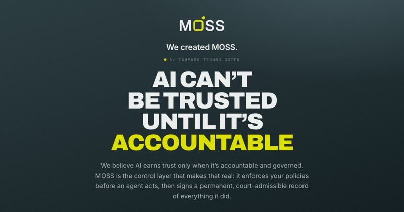 צילום מסך של MOSS