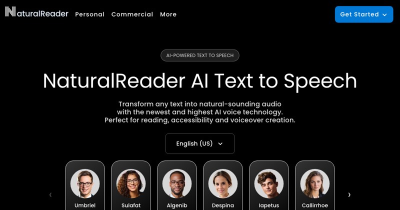 צילום מסך של NaturalReader