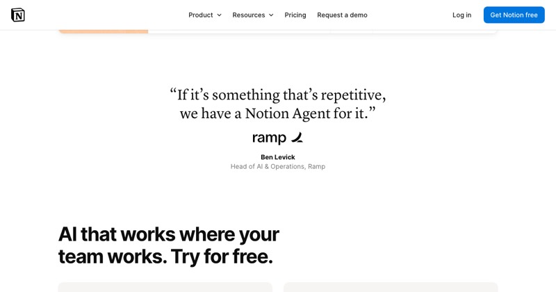 Notion AI, מסך 3