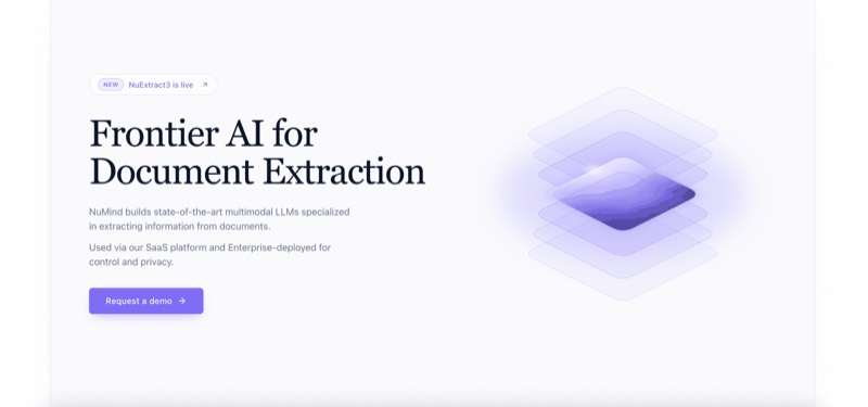 צילום מסך של NuExtract 2.0 by NuMind