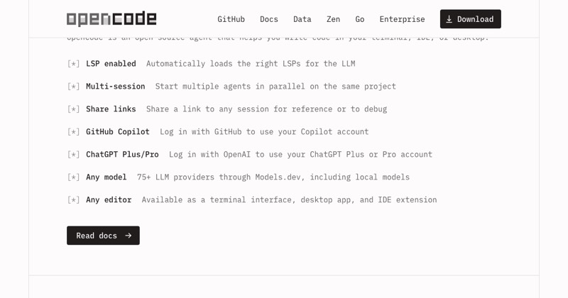 OpenCode, מסך 3