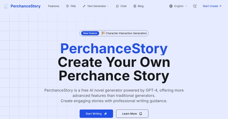 צילום מסך של PerchanceStory