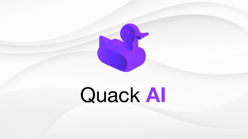 צילום מסך של Quack AI