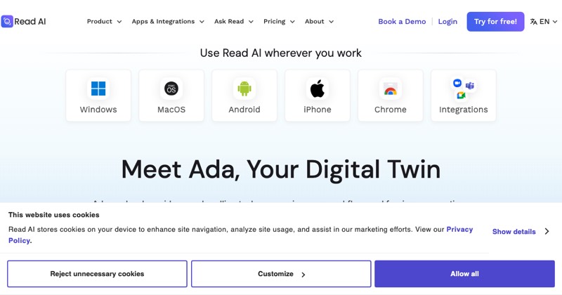Read AI, מסך 2