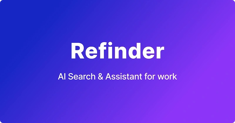 צילום מסך של Refinder AI