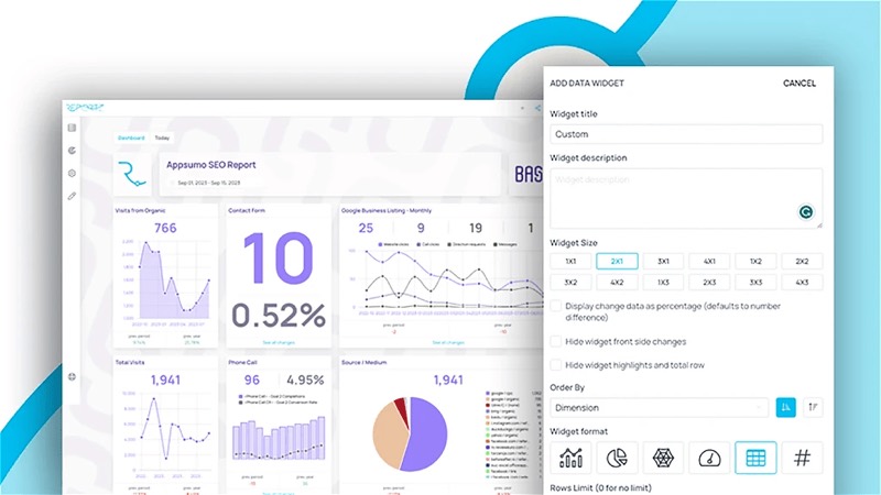 צילום מסך של Reportz.io