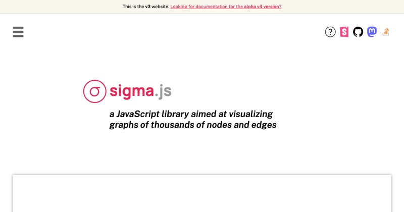 צילום מסך של Sigma.js