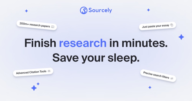 צילום מסך של Sourcely