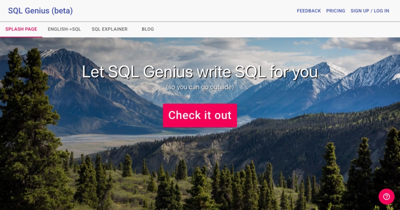 צילום מסך של SQLgenius
